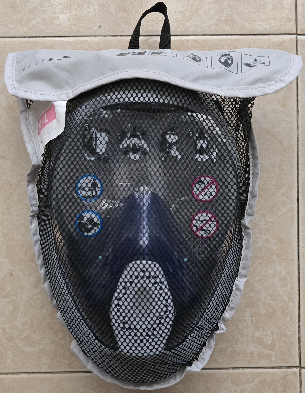 Máscara Snorkel Easybreath Talla M/L