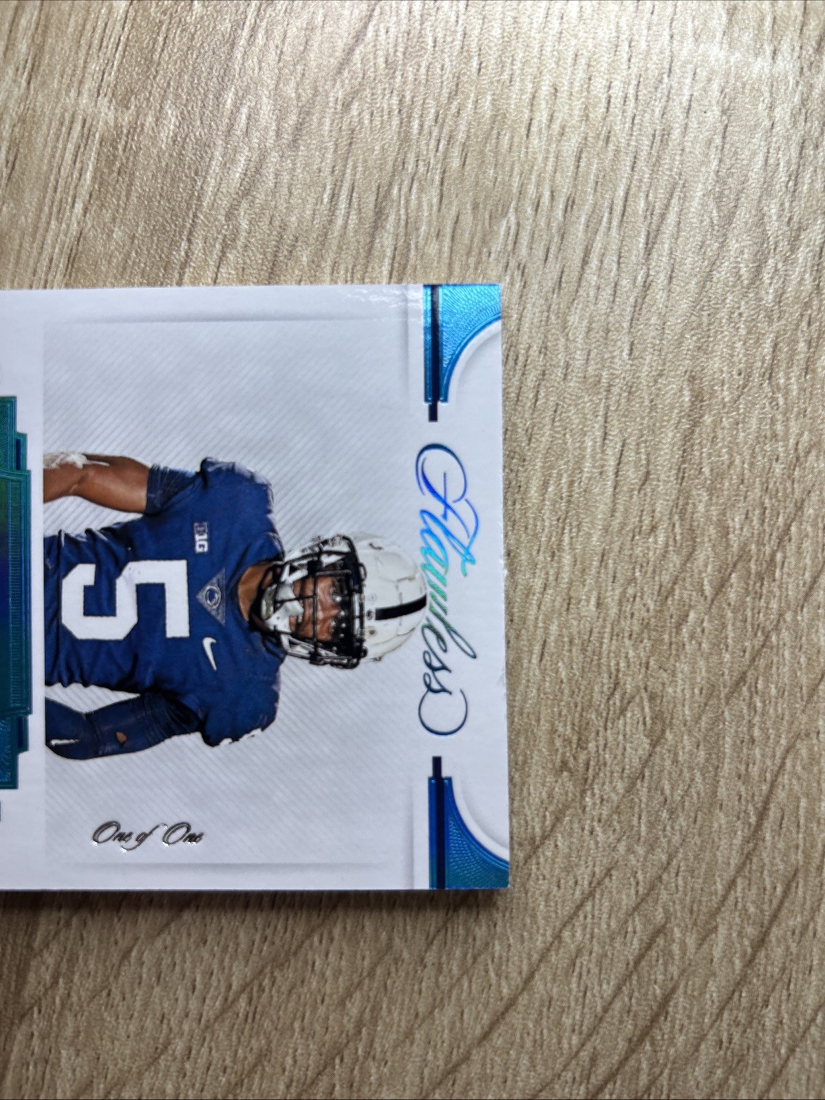2022 Flawless Collegiate Jahan Dotson Rookie Patch Penn State Platinum 1/1 Nike view 2