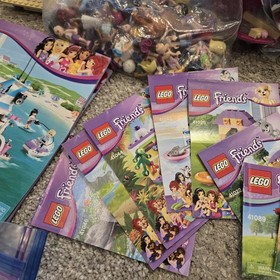 LEGO FRIENDS Parts Pieces Blocks Mini Dolls ~ Bulk Lot ~ 22+ lbs Manuals Barbie