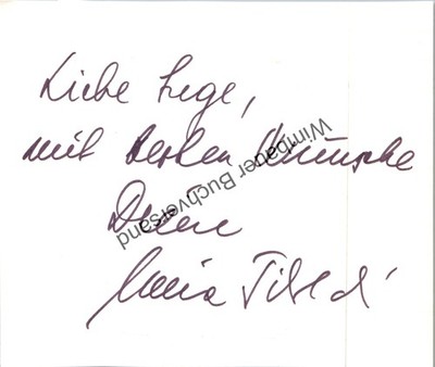 Original Autogramm Maria Tiboldi /// Autograph signiert signed signee Tib 260890