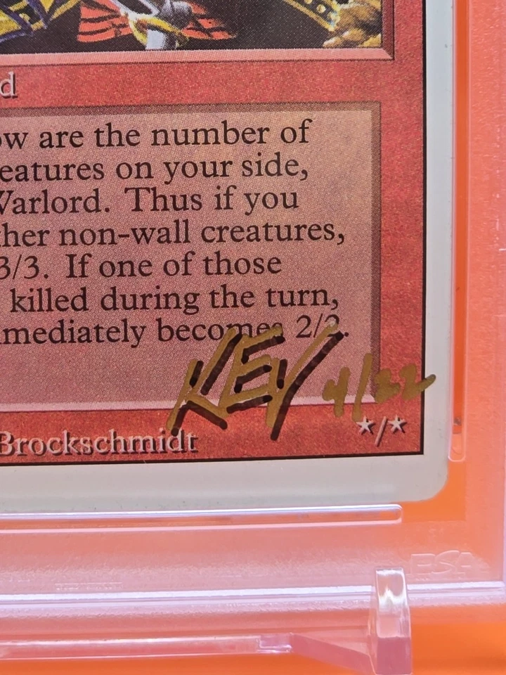 🔴🔴🔴 1994 MTG KELDON WARLORD REVISED PSA/DNA CERTIFIED KEV BROCKSCHMIDT 🔴🔴🔴 - Image 2 of 3