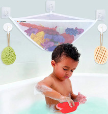 Bath Toy Storage for Tub, Corner Bathtub Toy Holder Organizer by , Large Bath Ne