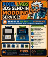 256gb 3ds Modding Send In Service (unlock) sd included