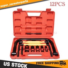 Valve Spring Compressor Set, 12PCS Clamp Removal Tool with...
