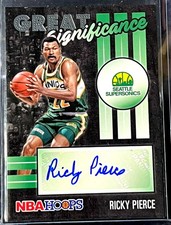 2020-21 Hoops Great Significance RICKY PIERCE Autograph #GS-RPI Auto Signed