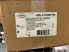 SEALED BOX NEW Hubbell HBL4100MI7W 100-Amp  Lock Mechanical Interlock 480V 100A