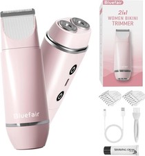 Bikini Trimmer for Women, 2 in 1 Electric Razors for Women Electric Shaver, IPX7