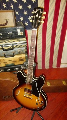 es 335 tobacco burst Gibson ES-335 50s Vintage and small block inlays 2022 Gibson ES-335 Tobacco Sunburst