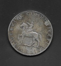 TURKEY - 1972  SILVER 50 Lira - 50th Anniversary Of 30.08.1922  (Circulated) !!!