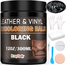 Leather Recoloring Balm Black Leather Dye Vinyl Paint Car Interior Seat Furnitur