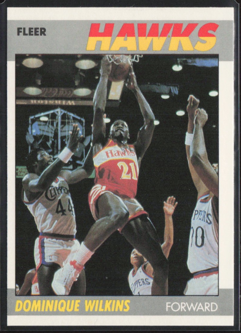 Dominique Wilkins 1987-88 Fleer #118 Atlanta Hawks