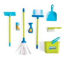 Pretend Play Cleaning Set 9 Piece Kids Broom Mop Toy Set