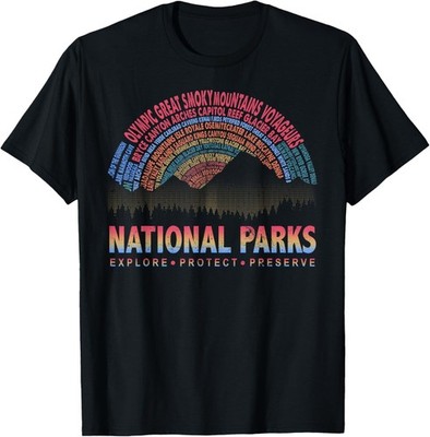 Explore Protect Preserve National Park Outdoor Lover T-Shirt  unisex T-Shirt