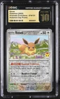 CGC 10 Pristine Eevee 074/131 2025 Prismatic Evolutions SWIRL Pokémon Day Promo