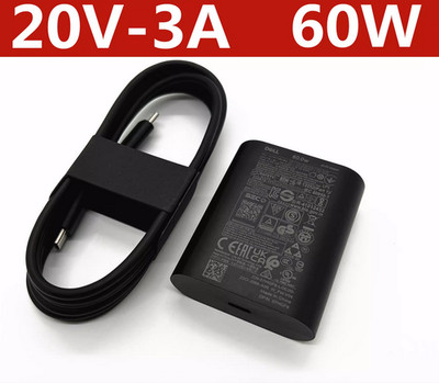 Dell XPS13 Plus 9320 60W 20V 3A USB-C LA60NM200 GaN Charger.