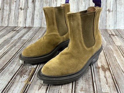 Eytys Nikita Suede Leather Side Gore Boots Size 5.5 36 EU color Beige New $389