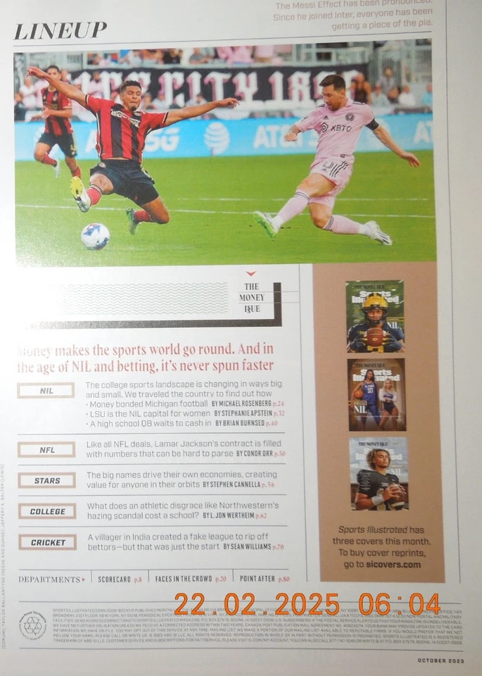 BLAKE CORUM sports illustrated NIL ZAK ZINTER Reese DYLAN HARPER Cooper MESSI - Image 3 of 4