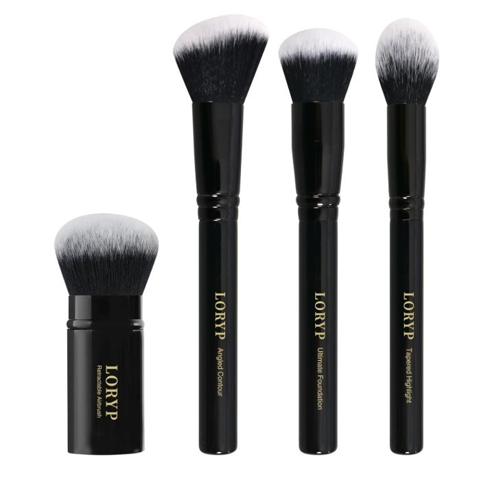 4PCS Makeup Brush Set Kabuki Foundation Blush Highlight Powd
