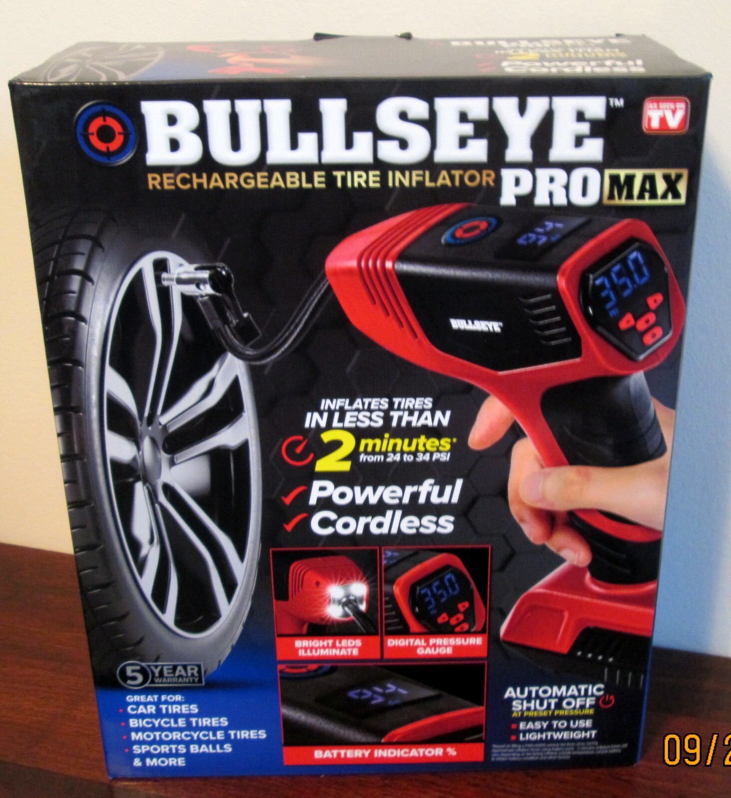 New bullseye pro max digital tire inflator auto 150 PSI w/gauge eBay