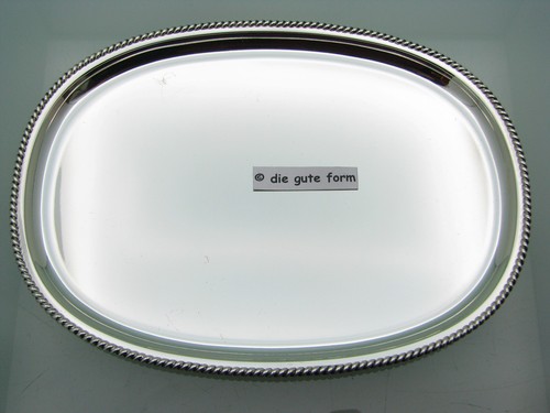 WILKENS versilbert - -- TABLETT - Dekor KORDELRAND - 29,7 cm x 21,5 cm -- - - Picture 3 of 5