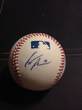 Autographed Curtis Granderson Baseball; OML Baseball; “16”