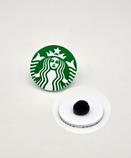 Starbucks 3D Print Pin Badge Gift Coffee Lover Latte Mermaid Logo Fan UK Made
