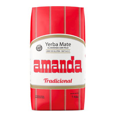 Amanda Yerba Mate Tee Elaborada Con Palo Tradicional 1kg