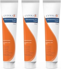3pk 150ml Cytolax Ultrasound Gel Tube, Non-Sterile, Thick Clear
