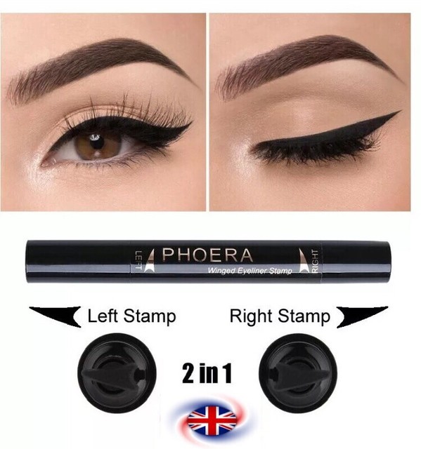 long winged eyeliner