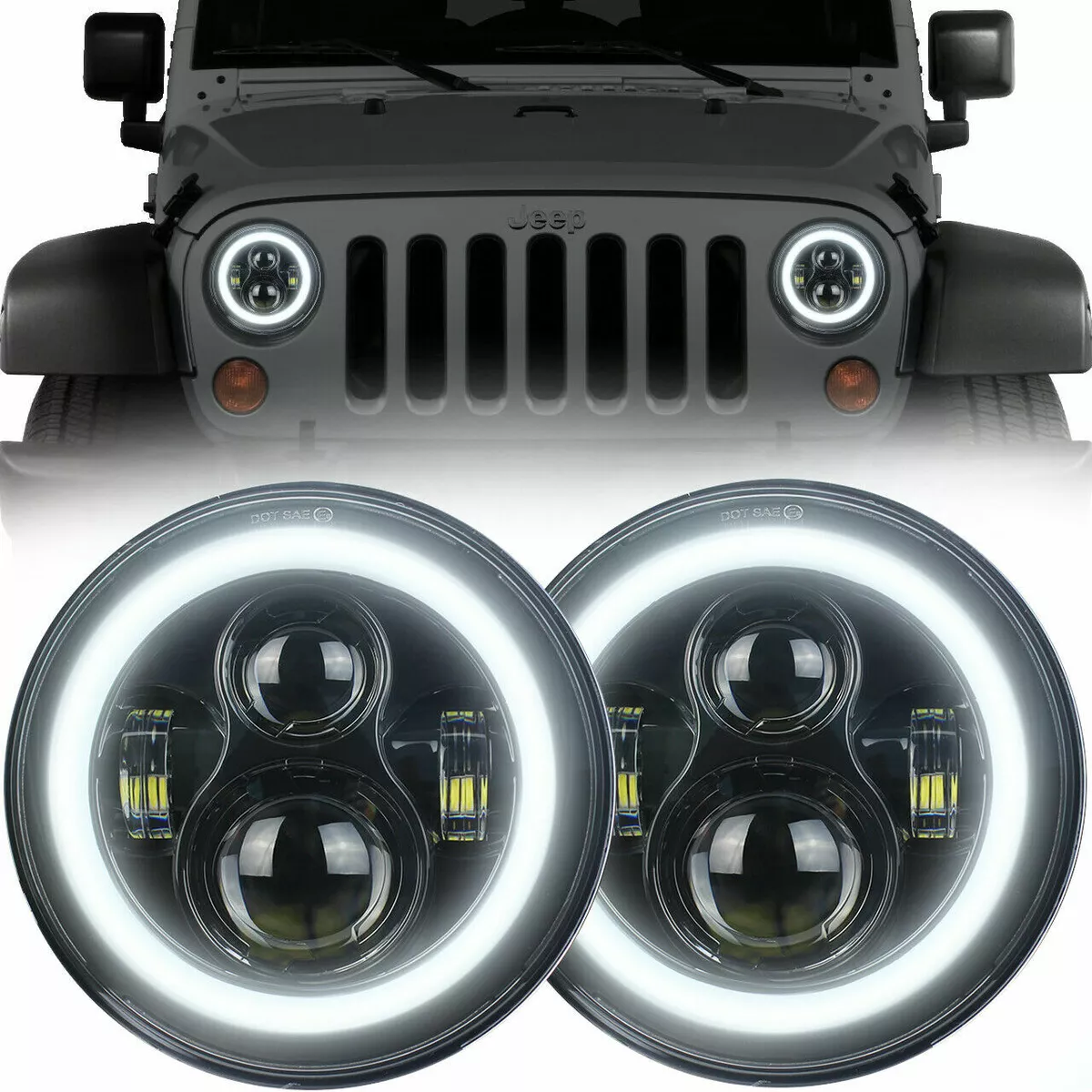 Led headlights for jeep wrangler deals