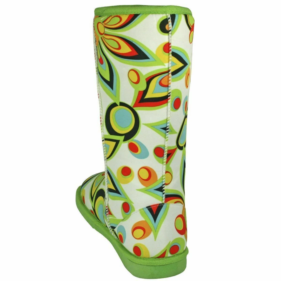 NUEVAS Botas Niña Junior Mujer Talla *5**6**7* DAWGS 13" Loudmouth Piel Shagadelic Foto 3 de 4