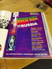 Euro 96 football championship programme Group C Germany Italy Russia Czech Rep(7