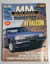 Motor Manual Nov 1984 Car Magazine XF Falcon