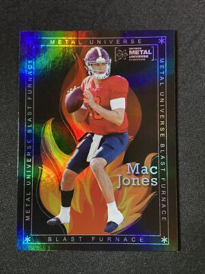 2021 Skybox Metal Universe Mac Jones Blast Furnace (RC) Rookie #BF-13 Patriots