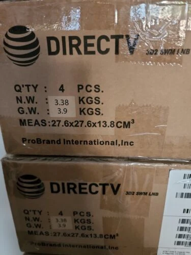 LOTE de 4 sintonizadores DIRECTV SWM3 4k LNB 3D2LNBR0-01 o 3D2LNBR0-02 SWiM 3 LNBF 22 Foto 2 de 4