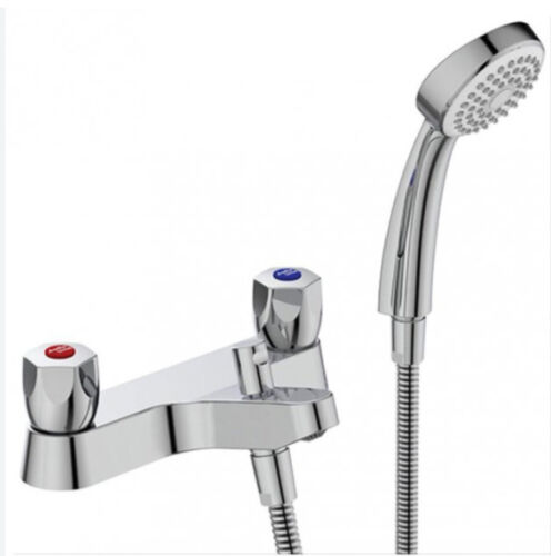 Armitage Shanks Two Hole Sandringham 21 Chrome Bath Shower Mixer Tap - B9871AA - Picture 1 of 5