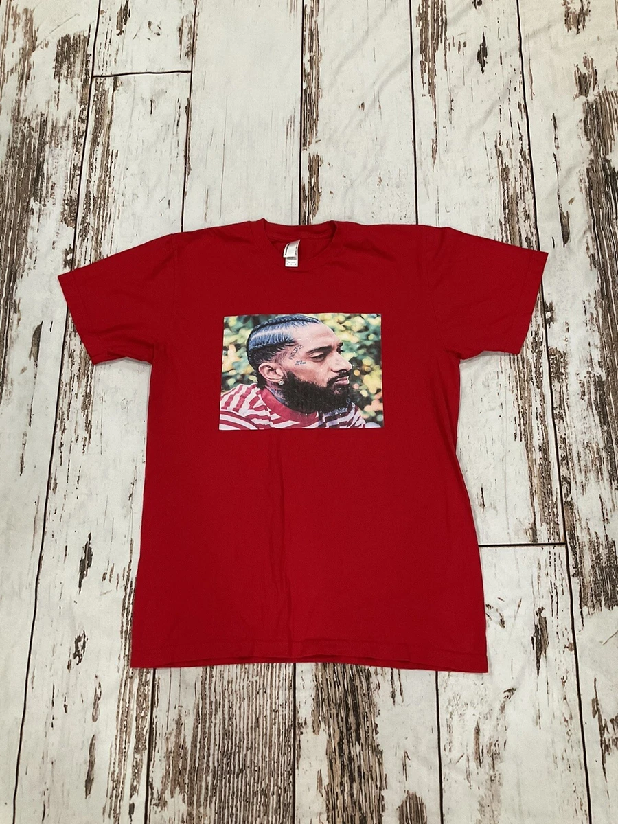 NIPSEY HUSSLE RED GRAPHIC T SHIRT eBay
