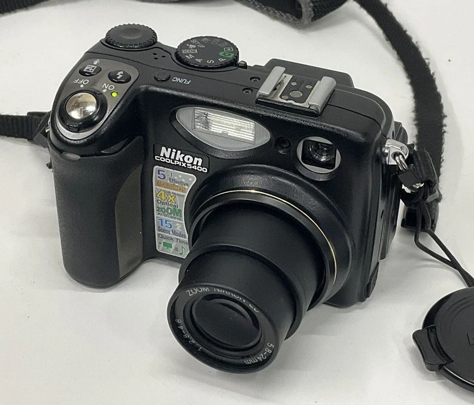 Vintage 2003 Nikon Coolpix E5400 Prosumer Digital Camera 5.0MP Tested & Working - Image 4 of 4