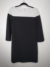 Gap White Black Colorblock Bateau Neck Sheath Dress Size Small S