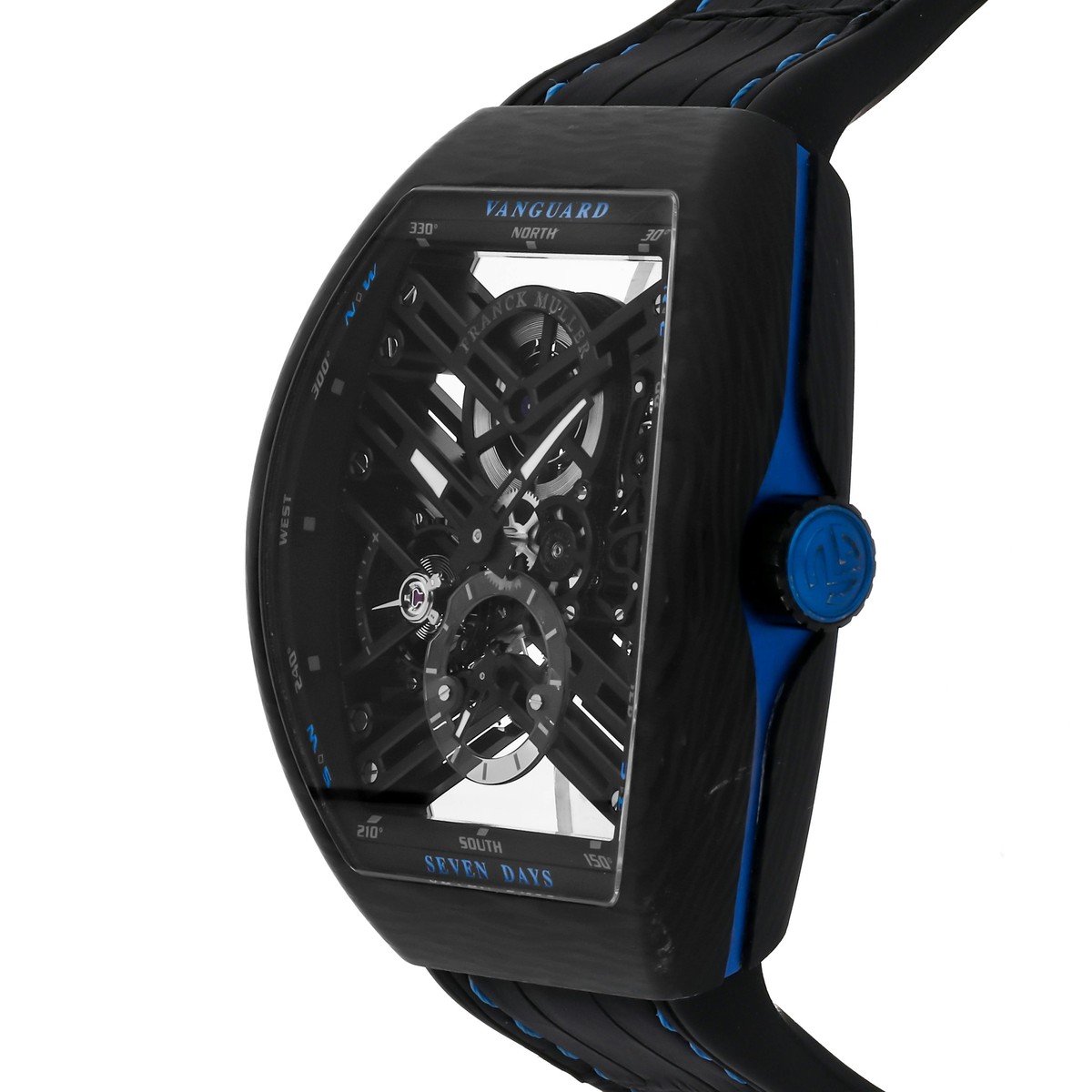【美品】 FRANCK MULLER ウォッチケース Franck Muller 45mm Vanguard Carbon Racing Vegas Watch