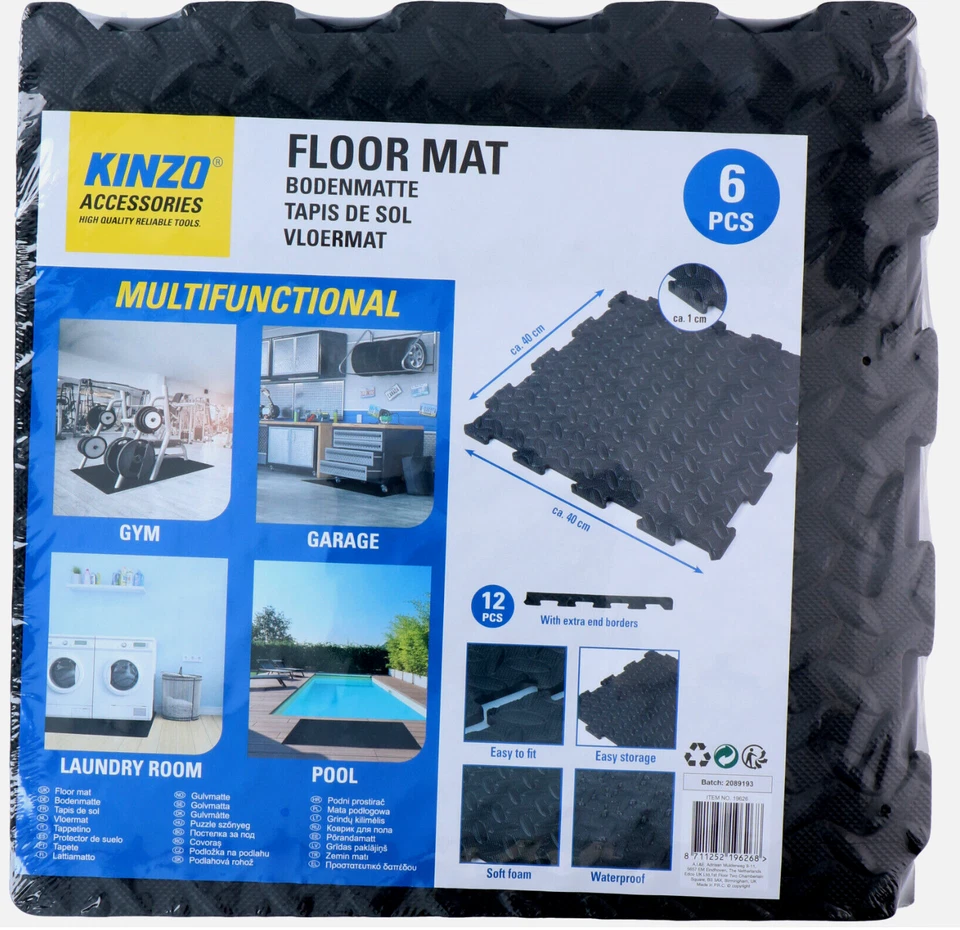 BODENMATTE Pool Gym Garage Fitness Joga Schutzmatte Unterlage erweiterbar SET