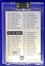 1962-63 OPC HOCKEY #66 CHECKLIST 1-66  Printing Plate 1/1 Mikita Hull Blackhawks