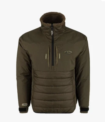 Drake Waterfowl Insulated Jacket Late Season 1/4 Zip Double Down Eqwader DW7335