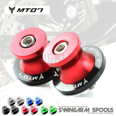 CNC Stand Swingarm Arm Sliders Spools Screws for YAMAHA MT07 MT-07 FZ07 FZ-07