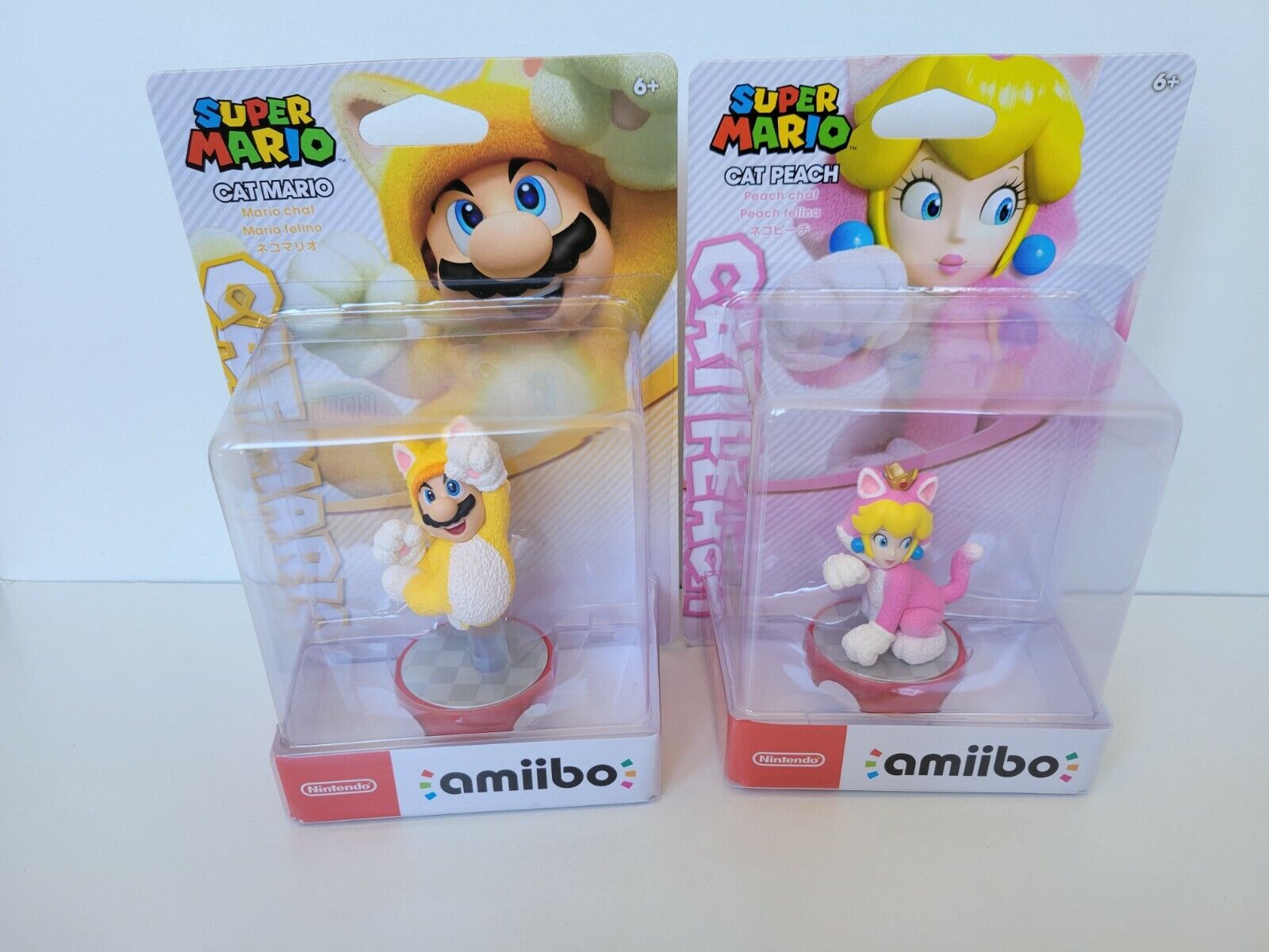 Cat Mario and Cat Peach amiibo are now available to pre-order