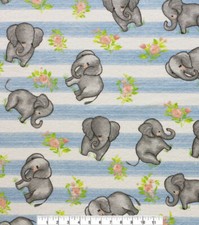Hand Made SWEET ELEPHANTS Crib Size Cotton Duvet Comforter Cover FULL ZIPPER