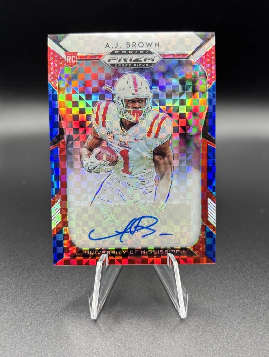 AJ Brown Panini Prizm Draft Picks #105 Autograph