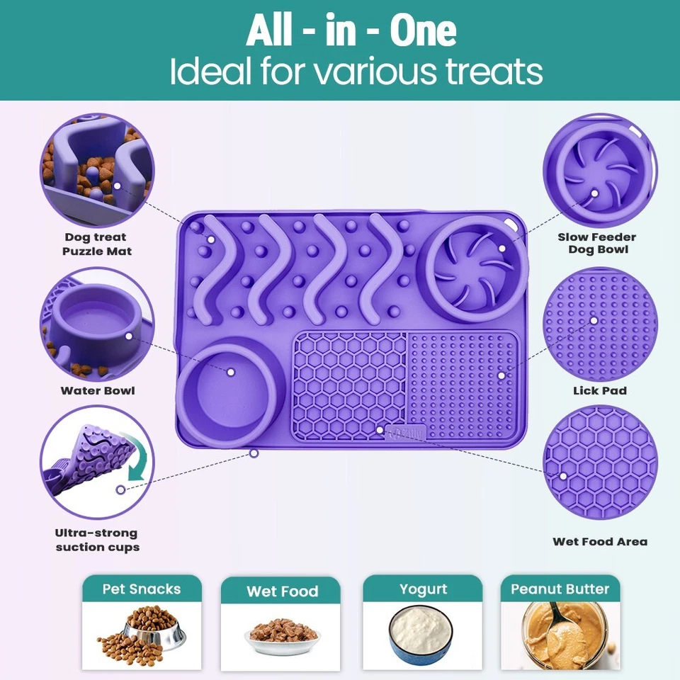 32 pcs in Assorted colors Dog feeding mat available in Bulk lot Wholesale price - Image 3 of 4