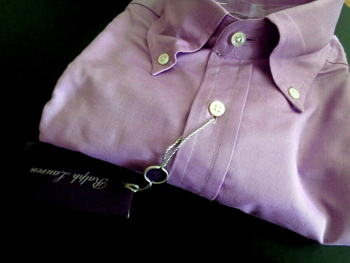 NEW WITH TAG RALPH LAUREN PURPLE LABEL SHIRT COTTON HAND MADE IN SALE