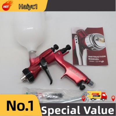 NEW 600ml Neptune Red 110 B Paint - 1.3mm Nozzle Spray Gun for Devilbiss Cars